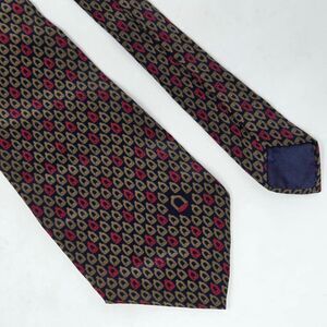 ORPHEUS ITALY SILK TIE BLACK GOLD RED EQUESTRIAN HORSE STIRRUPS 4.5" X 57"